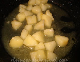 peras con mantequilla