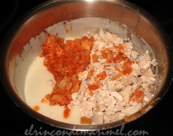 masa croquetas pollo y kimchi