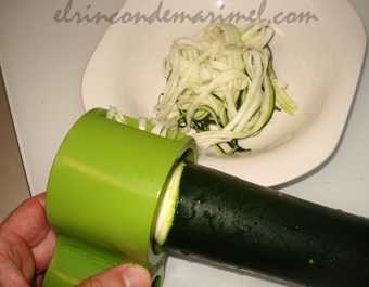 espaguetis de calabacín