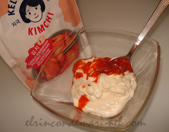 mahonesa de kimchi