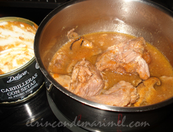 carrilleras con setas