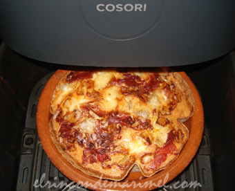 quiche de puerro, pera y Gorgonzola