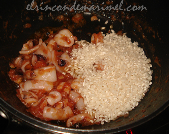arroz con chipirones