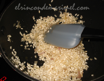 risotto vegano de alcachofas