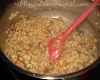 risotto de hongos
