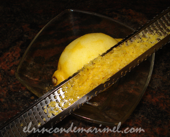 ralladura de limón