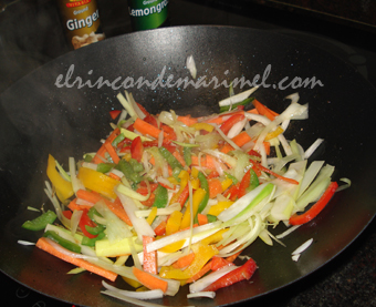 verduras salteadas wok