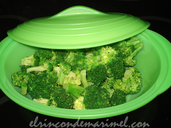 cocinar brócoli microondas